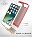 Vena iPhone SE 2020 / iPhone 8 7 Case, iSlide (Two-Tone, Dock-Friendly) Slim Fit Hard Case Cover Compatible with Apple iPhone SE2 8 7 (4.7-inch) - Coral Red/Champagne Gold