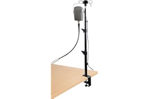 WINTOPRO Height Adjustable Flex Shaft Rotary Tool Hanger Stand with Table Clamp, Heavy Duty Motor Mount Compatible with Foredom, Dremel, Grobet Tools