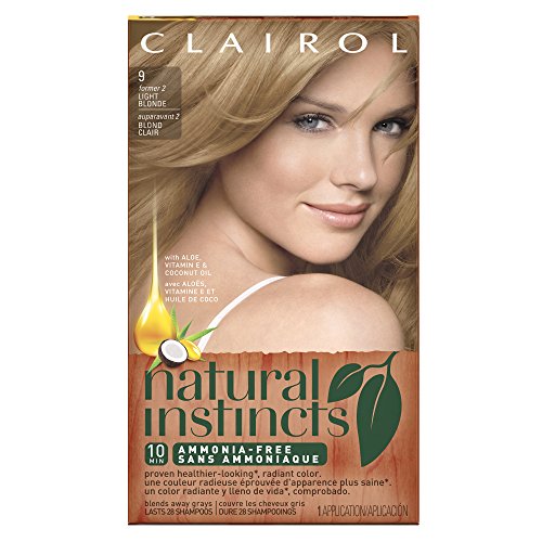 Clairol Natural Instincts, 9 / 2 Sahara Light Blonde, Semi-Permanent Hair Color, 1 Kit (Pack of 3)