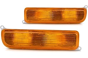 CARLIGHTS360 For Jeep Cherokee Turn Signal/Parking Light Assembly Unit 1997-2001 Pair Driver and Passenger Side | CH2520127 + CH2521127