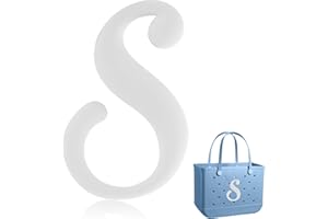 ALKNOT Decorative Lettering Charms for Bogg Bag, Alphabet Lettering Accessories, Decorative Bogg Bag Charms Insert Alphabet Lettering, Alphabet 3D Letters for Personalizing Handbag DIY White