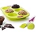 Maxi Nature Silicone Cupcake Pan with Baking Brush & Spatula - Non Stick, Durable, Easy to Clean Molds - Microwave, Dishwasher & Freezer Safe - Muffin Pan for Mini Pies, Tarts, Quiche