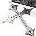 TIROL Stainless Steel CROSS Emblem Easy Peel & Stick Installation Car Badges