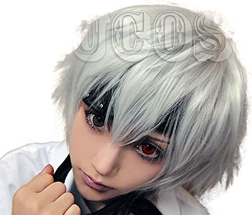 Amazon Angelmoon コスプレ ウィッグ 東京喰種 トーキョーグール 金木 研 カネキ ケン 風の ウイッグ かつら 通販 5点セット コスプレ 仮装 通販