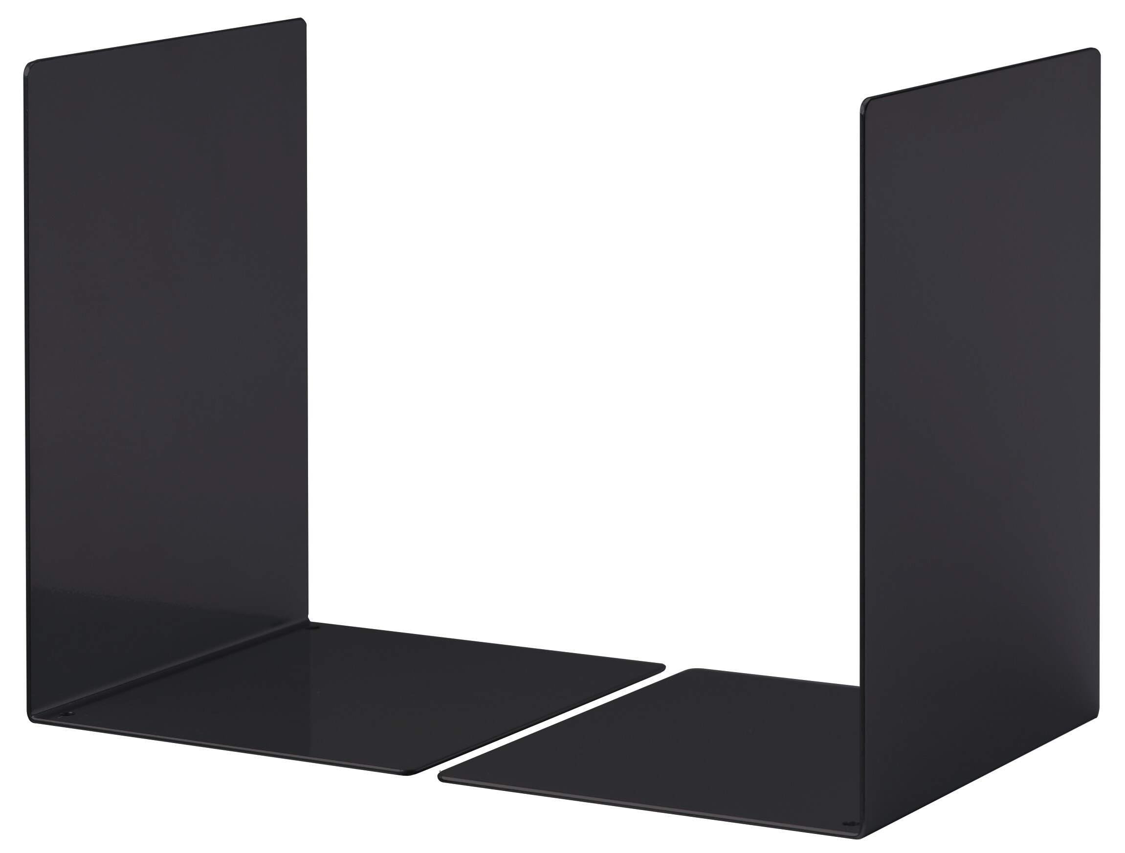 Durable Large Bookends | Pack of 2 Book Holders in Black | 160 x 220 x 160 mm (W x H x D) | Perfect for Keeping Books Neat and Tidy
