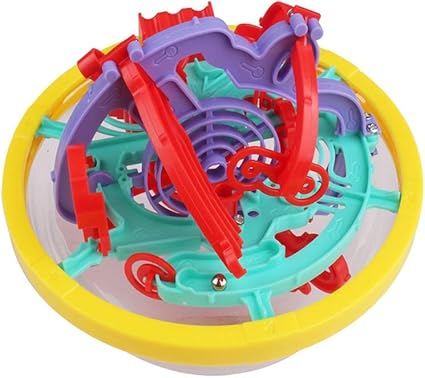 Amazon Com Rainbowbox 3d Maze Ball Puzzle With 100 Challenging 3d Labyrinth Globe Toys Magical Maze Ball Brain Training Imagination Education Toys Puzzle Ball Toys Games