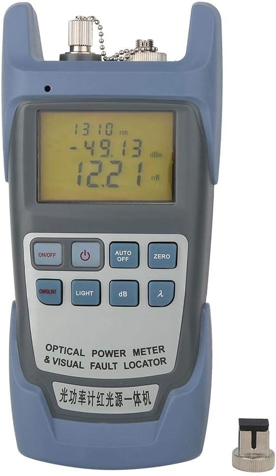 Fiber Optic Cable Tester，Handheld Fiber Optical Power Meter Visual Fault Locator Fiber Optic Cable Tester -70~ + 10dB