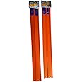 MATEL Hot Wheels - New Track - 4x24” Straight Track Pieces W/Connectors - 8 feet Total