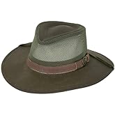 Outback Trading Company Unisex 1472 Kodiak with Mesh Sun-Protective Waterproof Breathable Outdoor Cotton Oilskin Hat