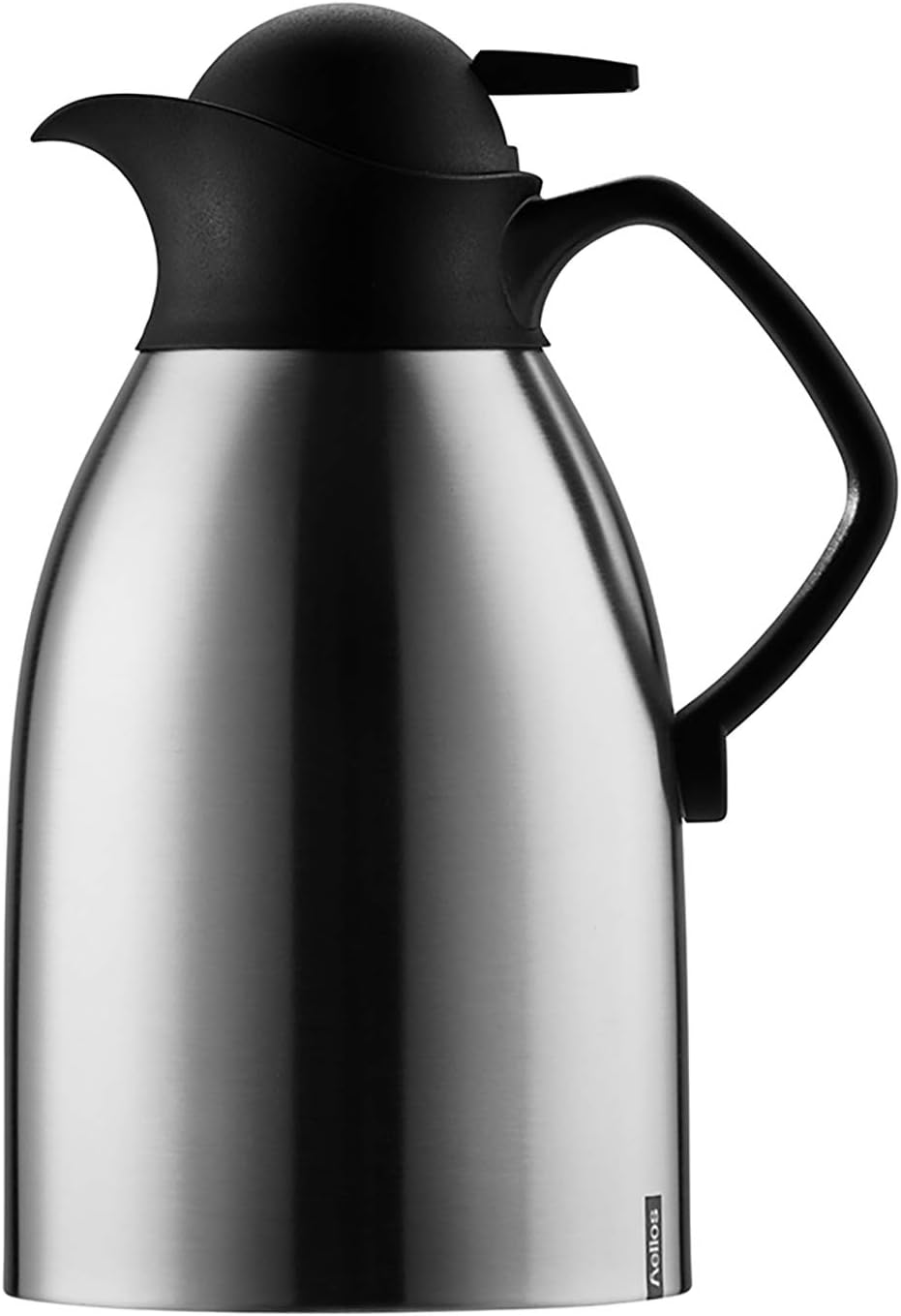 Helios Enduro Push Stainless Steel Vacuum Jug 2 Litre, Metallic, 2 Litres