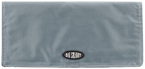 Big Skinny Women's Executive Bi-Fold Checkbook Slim Wallet, Holds Up to 40 Cards, Lightweight, Slim, Graphite
