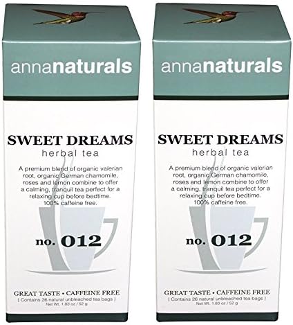 Organic Sleep Tea - Sweet Dreams Tea - For a Quicker and Better Sleep - 52 Bags