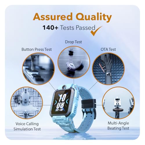 imoo Watch Phone, 4G Kids Smartwatch Phone with HD video calling,Smart Watch for Kids with GPS real-time positioning and IPX8 Water Resistance (Z7, Light Blue)