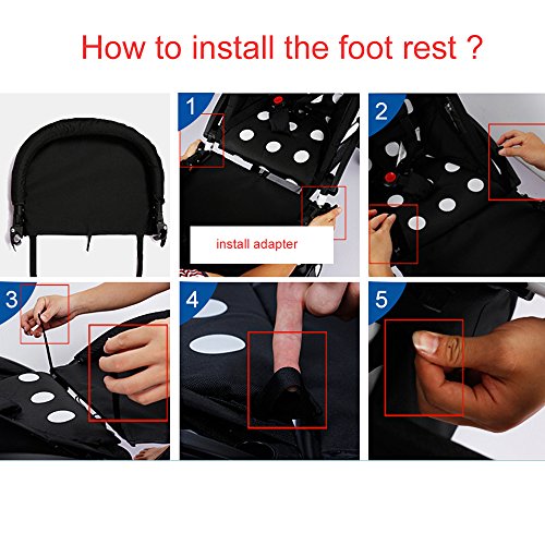 Extended Booster Seat Footrest for Babyzen YOYO YOYO+ Stroller ¡