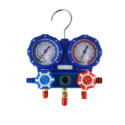 2valve Refrigerant Testing Manifold Gauges Kit 60" Hoses A/c Air Hvac