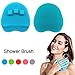 INNERNEED Food-grade Silicone Body Cleansing Brush Shower Scrubber Gentle Exfoliating Glove, for Sensitive, Delicate, Dry Skin (Blue)