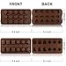 Christmas Silicone Chocolate Molds, DanziX 4 Packs Christmas Molds Silicone for Gummy, Candy, Soap, Candle, Ice Cube