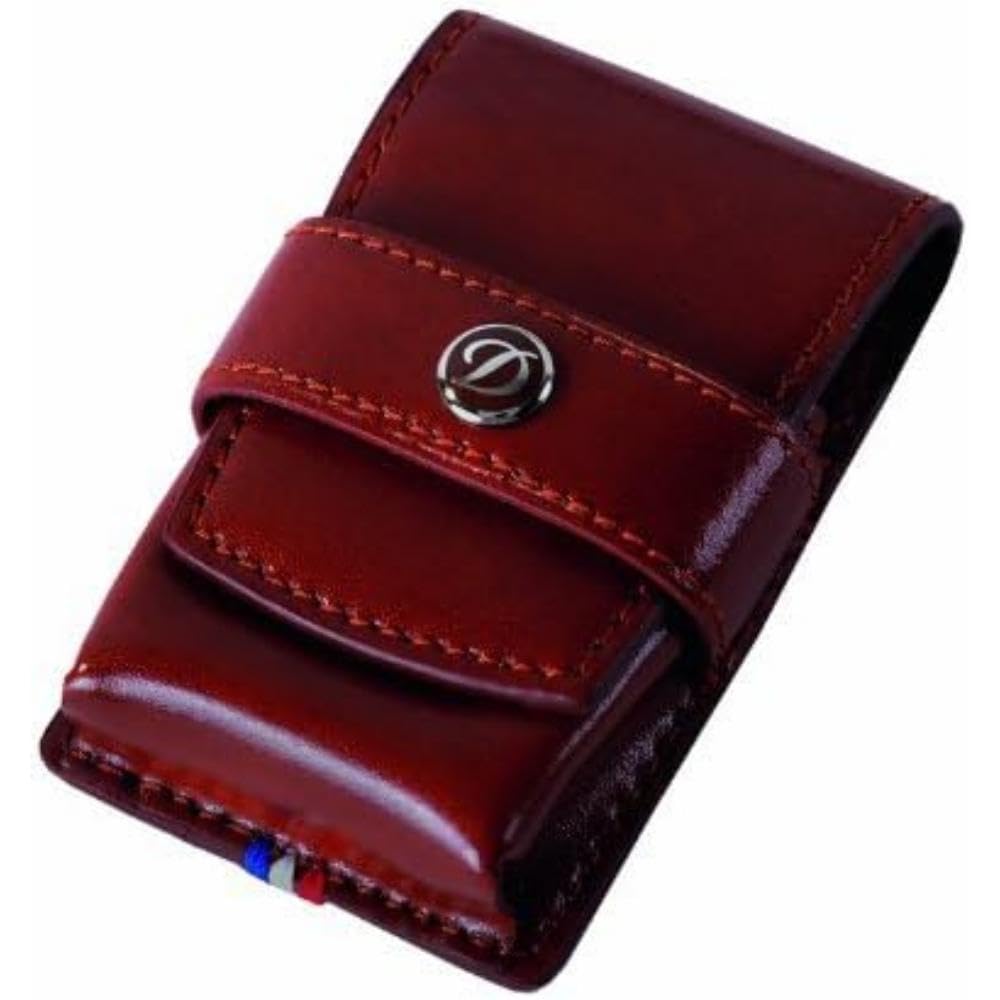 S.T Dupont D-180124 Line D Leather Lighter Case - Brown