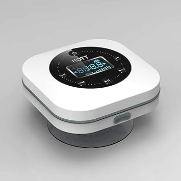 Bluetooth Dusche Lautsprecher Mit Fm Radio Wasserdicht Wireless Badezimmer Musik Mit Saugnapf Lautsprechern Lcd Uhr 6 Stunden Spieldauer Anwenden Auf Handy Tablet Color D Amazon De Kuche Haushalt