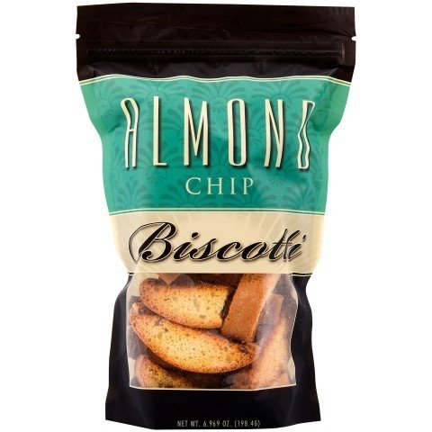 NutriWise - Fat-Free Biscotti - Almond Chip (20 per bag)