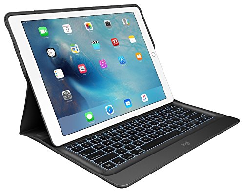 Logitech Create Backlit Keyboard Case with Smart Connector for iPad Pro(12.9-Inch) - Black (Certified Refurbished)