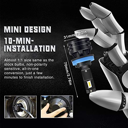 1 OXILAM+H8+H11+LED+Headlight+Extremely+Conversion+Warranty