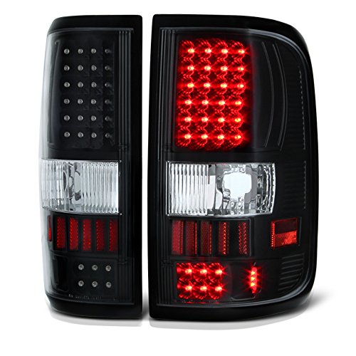 VIPMotoZ 2004-2008 Ford F-150 LED Tail Lights – Matte Black Housing, Driver and Passenger Side