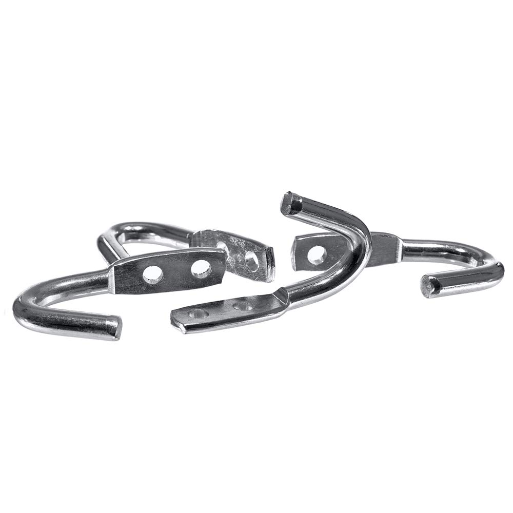 Mountable Metal Rope and Tarp Hooks (5/8 Inch X 2 Pack)