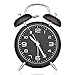 DreamSky Battery Alarm Clock with Backlight on Demand, 4 InchesTwin Bell Loud Alarm Clock for Heavy Sleeper, 3D Number Display, Non Ticking, Battery Operated.