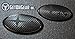 GetUrGear Front & Rear Carbon Fiber Badge Emblem for WRX/STI 2015-Up (Matte Black Carbon Black Stars)