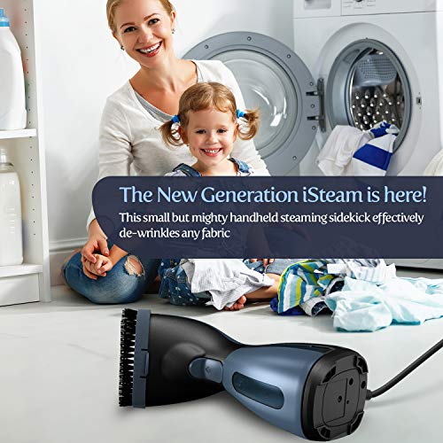 iSteam Steamer for Clothes - Luxury Edition - Upgraded with 360° Technology Spill-Proof [MS208 Blue] - Thumbnail 2