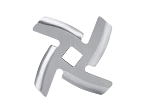 Meat Grinder Blade, Stainless Steel Household Food Meat Grinding Blade Parts Cutter Replacement for Grinders Attachment Elect