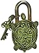 Antique Style Tortoise Type Padlock - Lock with Key - Brass Made - Black - Padlock