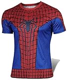 G-LIKE Men's Red Spider Man Short T-shirt