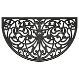 Achim Home Furnishings WRM1830IW6 Ironworks Wrought Iron Rubber Door Mat, 18 by 30"