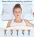Winjoy Contour Memory Foam Pillow for Sleeping, Orthopedic Sleeping Pillow, Ergonomic Cervical Pillow for Neck Pain, Neck Support for Back, Side Sleepers with Washable Hypoallergenic Pillowcase …