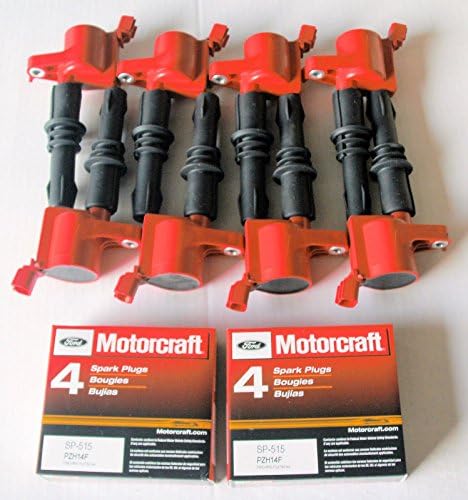 8x Ignition Coil Heavy Duty 511 Red +8 Motorcraft Plug Sp515