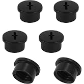 Bladder Valve Screws for Riddell Speedflex and Speed lcon | Black Football Helmet Part Bladder Valve Screws Plastic Practical Valve Caps for Teenagers Adults Football Helmet Accessories