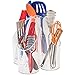 Silverware Caddy Organizer - Cutlery Caddy Organizer - Kitchen Utensil Caddy, Clear Acrylic for Kitchen Countertop to Dining Table Organize all your Flatware