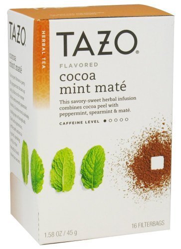 Tazo Cocoa Mint Mate Tea, 16 Bags [Pack of 3] by TAZO