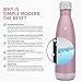 Simple Modern Stainless Steel Vacuum Insulated Double-Walled Wave Bottle, 25oz - Sea Shell Pink - Shimmering Collection