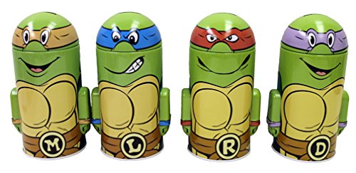 SET of 4 TMNT Teenage Mutant Ninja Turtles Molded Saving Banks