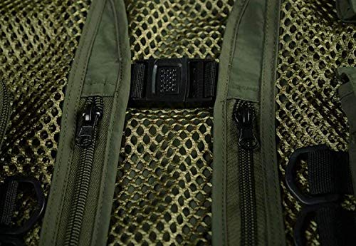 Männer Nner Im Fr Hjahr und Herbst Mesh Multitasche Weste Kleidung Anglerweste Fotografie Jacke Camping Zurück… – Bild 5