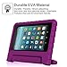 Fintie Shock Proof Case for All-New Amazon Fire 7 Tablet (7th Gen, 2017) - Kiddie Series Light Weight Convertible Handle Stand Kids Friendly Cover, compatible with Fire 7 (5th Gen, 2015), Purple