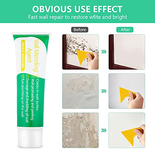 Safe Mend Wall Repair, 4 Pack Drywall Repair Kit with Scraper, Wall