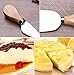 Bekith 8 Pieces Set Cheese Knives with Bamboo Wood Handle - 2 Cheese Knife, 2 Cheese Shaver, 2 Cheese Fork and 2 Cheese Spreader