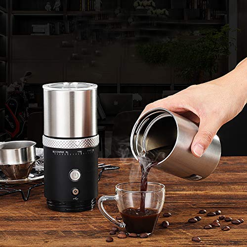Elektrische Kaffeemühle mit Mahlwerk, tragbar, wiederaufladbar, für Bohnen – Bild 4