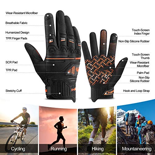 INBIKE MTB Mountain Bike Gloves 5MM Padded Dirt Bike Cycling Gloves