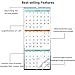 2019 Wall Calendar - 3-Month Display Vertical Calendar, Calendar Planner 2019, 11