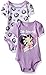 Betty Boop Baby Girls' 2 Pack Bodysuit Layette Set, Purple, 3-6 Months